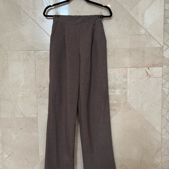 ARDENE WIDE LEG BROWN PANTS FALL PANTS OUTFIT size XS - Picture 2 of 2